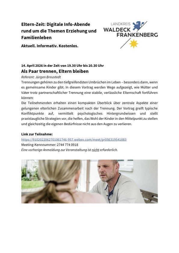 Werbung 14.04.2026 Als Paar trennen Eltern bleiben