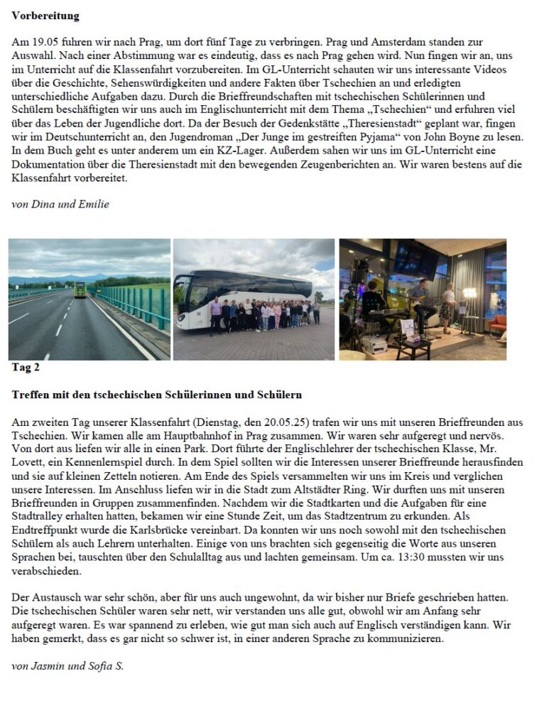2025 06 23 Klassenfahrt nach Prag1