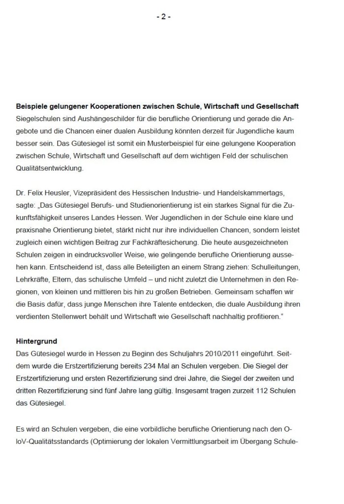 2025 11 27 Siegel fuer herausragende Berufsorientierung2